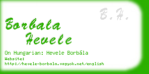 borbala hevele business card